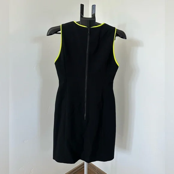 Alice + Olivia Black Dress with Neon Highlights - Picture 6 of 7